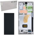 Samsung SERVICE PACK Display LCD ORIGINALE + Frame Per Galaxy S23 Ultra 5G S918 | Light Blue / Green