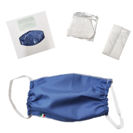 Mascherine Made in Italy Rettangolari 2T in Tinta Unita