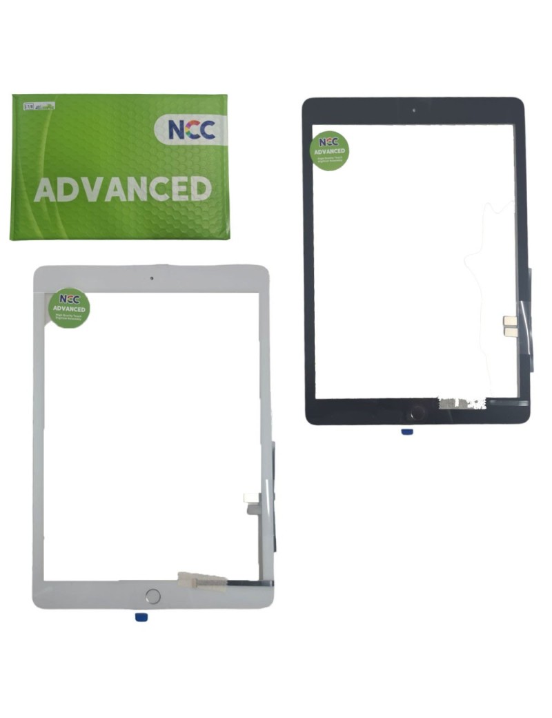 NCC ADVANCED Touch Screen + Home Button Per Apple iPad 7th Gen. 10.2'' (2019) | iPad 8th Gen. 10.2'' (2020) nero