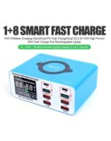 RELIFE RL-304S Caricabatterie da Banco Digitale Multifunzionale a 8 porte | 110W