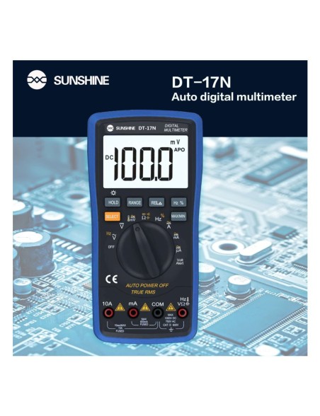 SUNSHINE DT-17N Multimetro Digitale Misuratore di Tensione