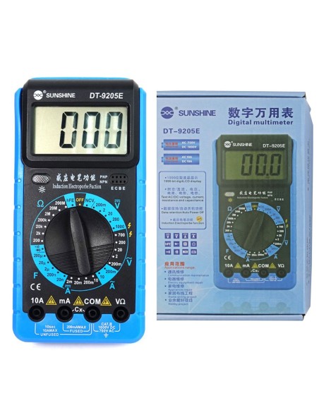SUNSHINE DT-9205E Multimetro Digitale ad Alta Precisione