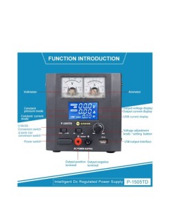SUNSHINE P-1505TD Alimentatore Regolabile Stabilizzazione Intelligente DC Europa