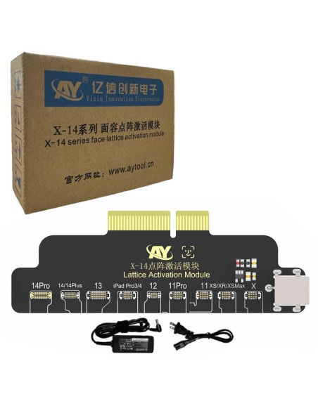 AY A108 Modulo FACE Lattice Activation Module per iPhone X - 14 Serie + Caricabatterie