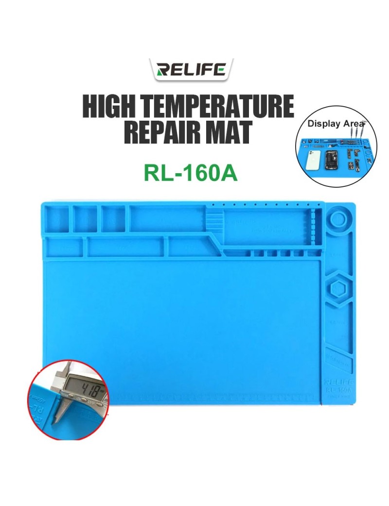 RELIFE RL-160A Tappetino in Silicone di Manutenzione Speciale per Alte Temperature | PIANO DA LAVORO