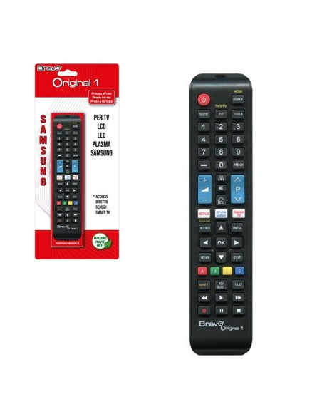 Bravo Telecomando di Ricambio ORIGINAL 1 Per TV SAMSUNG (Case Originale della Casa)