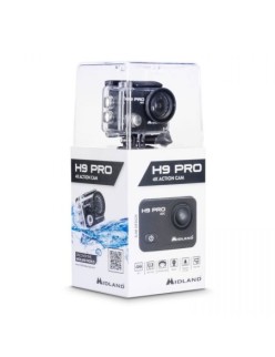 MIDLAND H9 PRO ACTION CAM 4K WI-FI Videocamera con Custodia Waterproof 30MT Accessori Inclusi