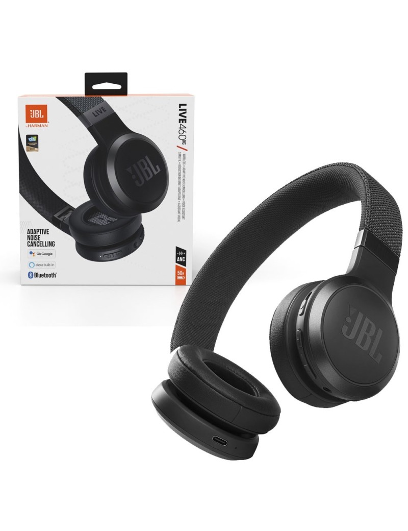JBL Harman LIVE 460 NC On Ear cuffia Auricolare Bluetooth + cavo Headset + Microfono