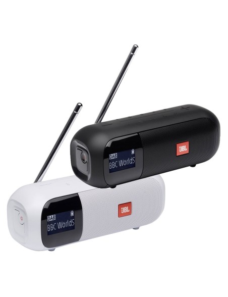 JBL TUNER 2 Speaker Bluetooth Con Radio FM/DAB/DAB+ | Nero e Bianco