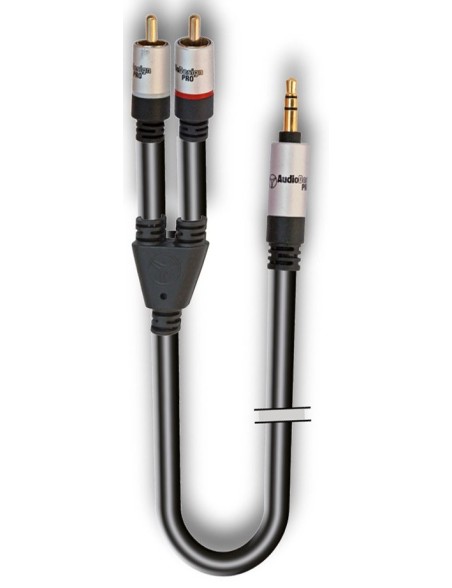 AUDIODESIGN PRO Cavo Adattatore X-PRO da 1 Jack 3,5  Stereo a 2 RCA M da 3 mt