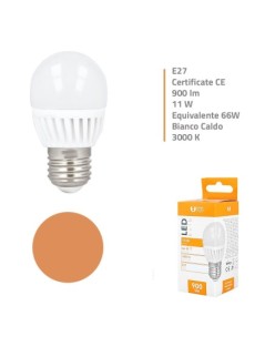 Lampadina LED Bulb E27 G45 10W 900lm Luce Calda - Luce Fredda in Ceramica