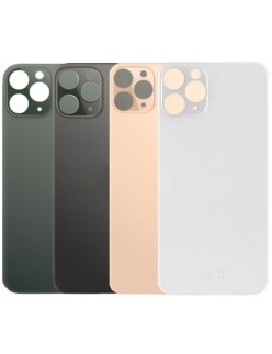 Back Cover Big Hole in Vetro Per iPhone 11 Pro - NO LOGO Verde Notte