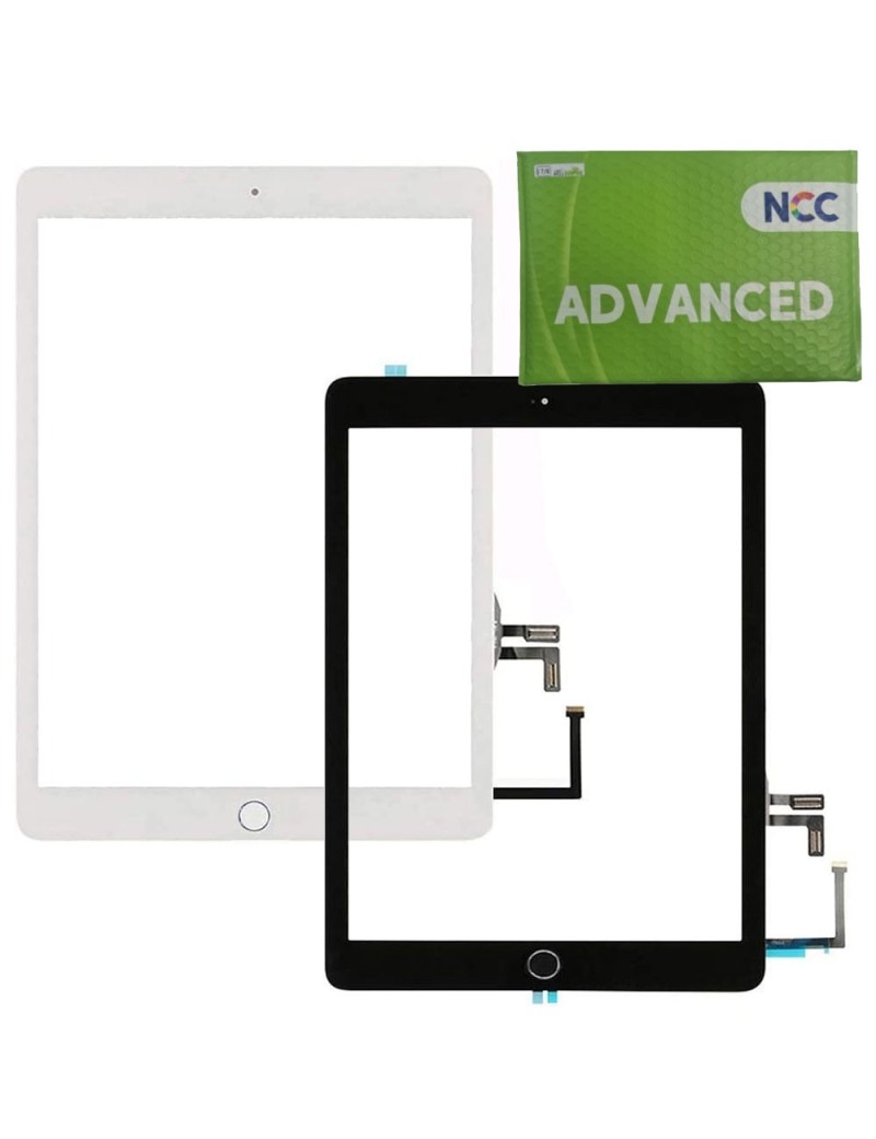 NCC ADVANCED Touch Screen + Home Button Per Apple iPad 5 9.7'' 5th Gen. (2017) | A1822 A1823 nero