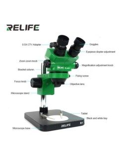 RELIFE RL-M5T-B1 Microscopio trinoculare 7-50X