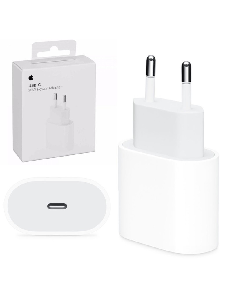 Apple USB-C Power Adapter Alimentatore MHJE3ZM/A Caricabatterie da 20W