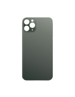Back Cover Big Hole in Vetro Per iPhone 11 Pro Max - NO LOGO Grigio Siderale