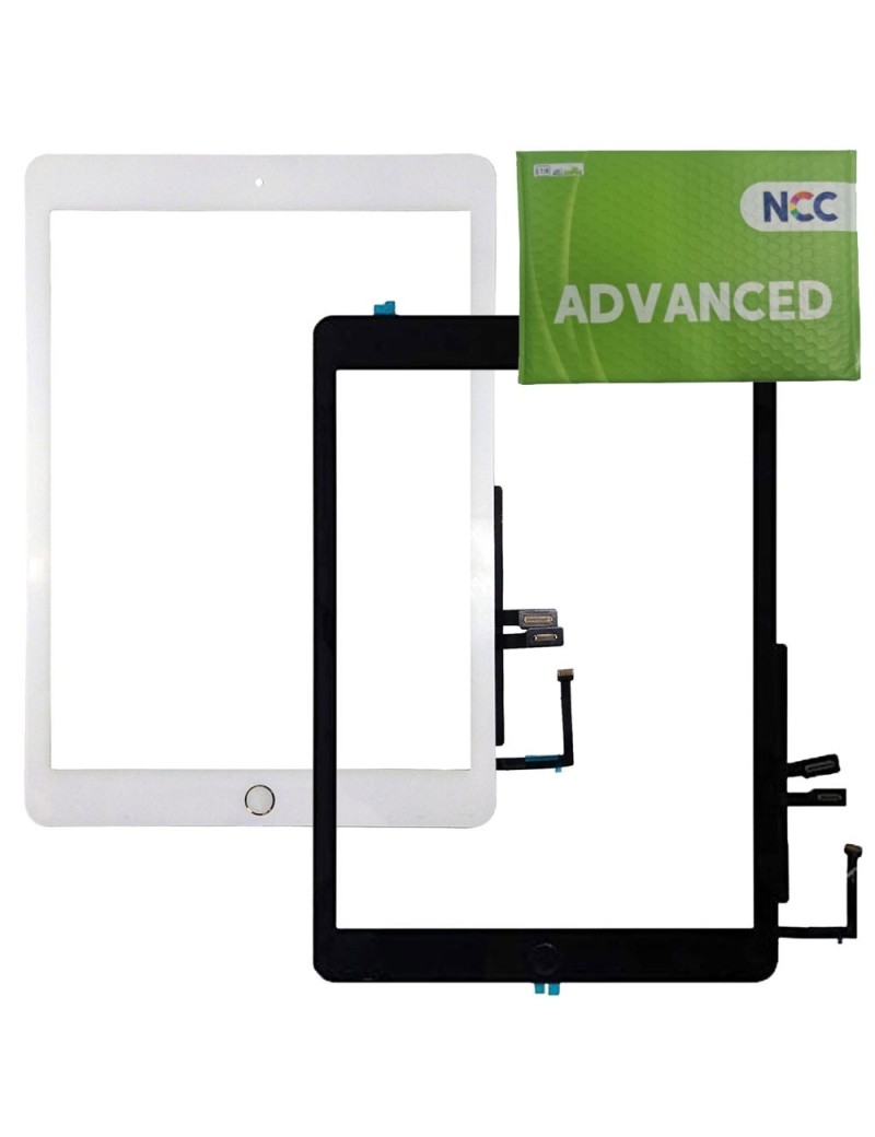 NCC ADVANCED Touch Screen + Home Button Per Apple iPad 6TH 9.7'' (2018) | A1893 A1954 bianco