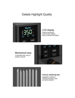 QUICK TS11 Stazione Saldante Saldatura a stagno | 90W | da 100 a 450Â°