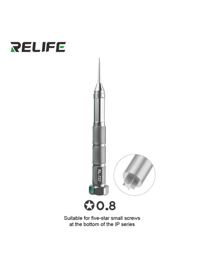 RELIFE RL-727 cacciavite Dinamometrico 3D in Acciaio | Estrema Precisione | Screwdriver/*8 | GRIGIO