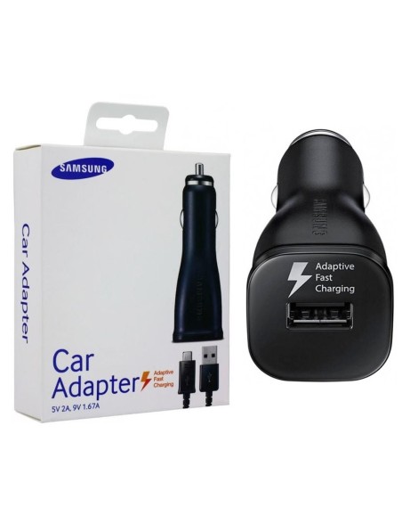 Samsung Car Adapter Fast + Micro Usb Nero