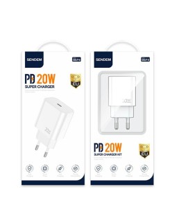 Sendem Caricabatteria OG73 1XType-C PD 20W bianco