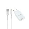 Sendem Caricabatteria OG36 1XUSB + Cavo Dati Micro Usb QC 3.0 bianco