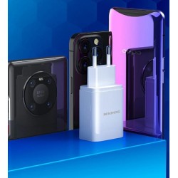 Sendem Caricabatteria OG36 1XUSB + Cavo Dati Lightning QC 3.0 bianco