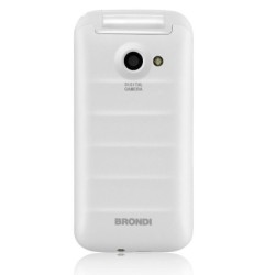BRONDI FOX GSM Quadri Band Telefono Cellulare Dual Sim a Conchiglia | Bianco