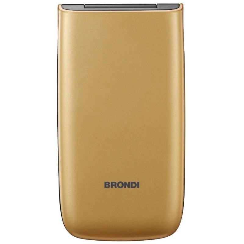 Brondi MAGNUM 4 Cellulare GSM QUADRI band Maxi Display Dual Sim Fotocamera | Gold