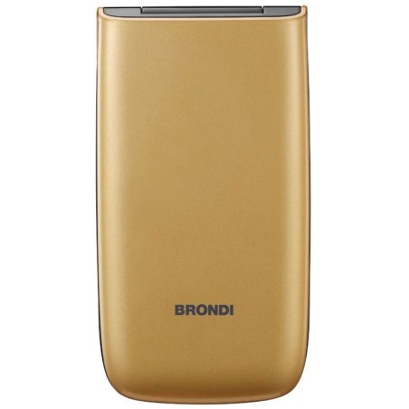Brondi MAGNUM 4 Cellulare GSM QUADRI band Maxi Display Dual Sim Fotocamera | Gold