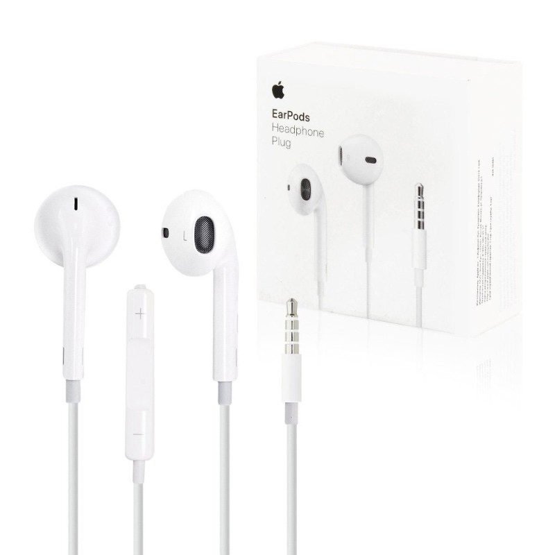 Apple Auricolari EarPods MWU53ZM/A con telecomando e microfono (Connettore Jack 3.5)