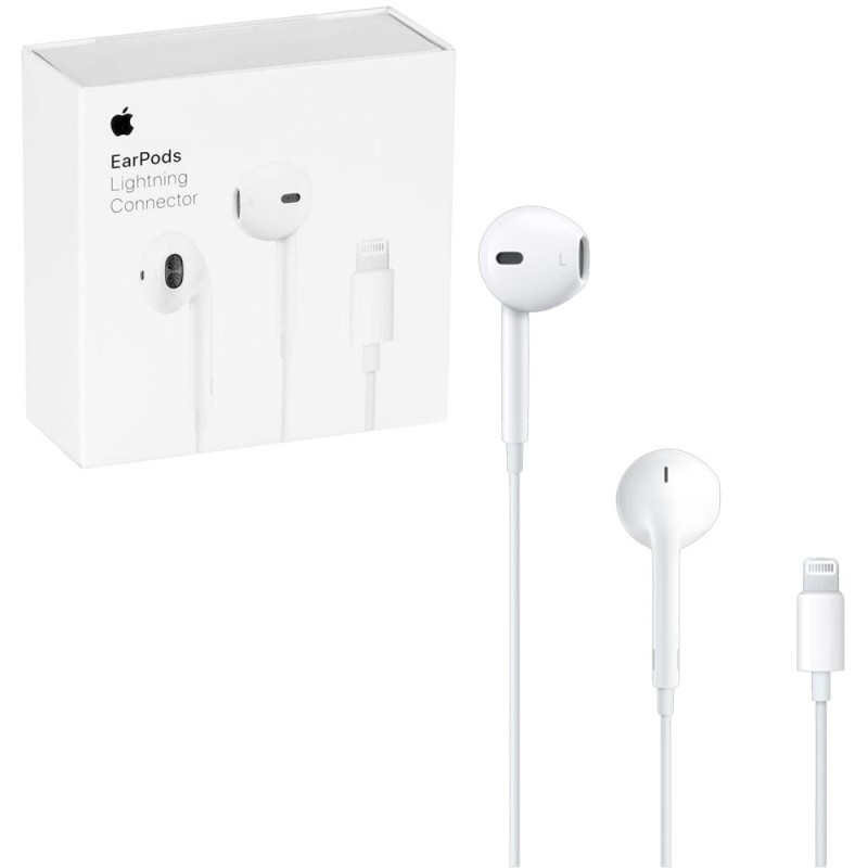 Apple Auricolari EarPods MWTY3ZM/A con telecomando e microfono (Connettore Lightning)