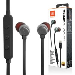 JBL Tune 310C Auricolari In-Ear USB-C con Comando e Microfono | Nero