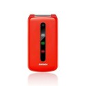 Brondi PRESIDENT Cellulare Ultra Sottile e con Icone LED sul Flip Fotocamera 1.3MP Dual Sim | Rosso