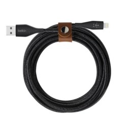 Belkin Cavo di Ricarica da Usb-A a Lightning BOOST CHARGE DURATEK + Strap | Nero