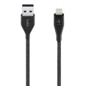 Belkin Cavo di Ricarica da Usb-A a Lightning BOOST CHARGE DURATEK + Strap | Nero