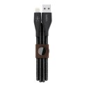 Belkin Cavo di Ricarica da Usb-A a Lightning BOOST CHARGE DURATEK + Strap | Nero