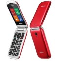 Brondi STONE + Cellulare Ultra Sottile Dual Sim Fotocamera da 1.3Mp con LED FLASH | Rosso