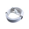 NCC Cavo di Ricarica da USB-A a Lightning 20W in PVC Ultra Resistente | 2 Metri Bianco