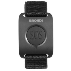 Brondi AMICO SICURO PLUS + CellulareDual Sim Fotocamera da 1.3Mp con LED FLASH | Black Metal