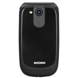 BRONDI RAPTOR Telefono Cellulare Flip Ampio Display Accesso Rapido Dual Sim | Nero