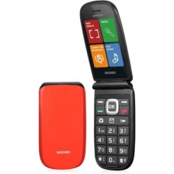 BRONDI RAPTOR Telefono Cellulare Flip Ampio Display Accesso Rapido Dual Sim | Arancio