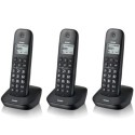 BRONDI GALA TRIO Telefono Cordless Funzione ECO DECT Schermo Grande Sveglia | Nero