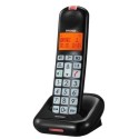 Brondi Bravo MOON Telefono Cordless Singolo ECO DECT Tasti Grandi Nero