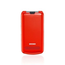 Brondi PRESIDENT Cellulare Ultra Sottile e con Icone LED sul Flip Fotocamera 1.3MP Dual Sim | Rosso