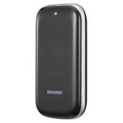 Brondi STONE + Cellulare Ultra Sottile Dual Sim Fotocamera da 1.3Mp con LED FLASH | Nero