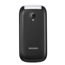 Brondi STONE + Cellulare Ultra Sottile Dual Sim Fotocamera da 1.3Mp con LED FLASH | Nero