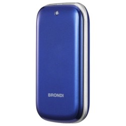 Brondi STONE + Cellulare Ultra Sottile Dual Sim Fotocamera da 1.3Mp con LED FLASH | Blu