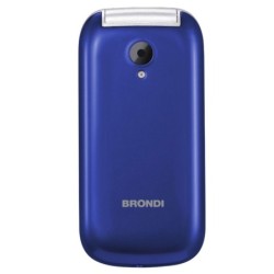 Brondi STONE + Cellulare Ultra Sottile Dual Sim Fotocamera da 1.3Mp con LED FLASH | Blu