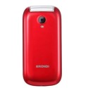 Brondi STONE + Cellulare Ultra Sottile Dual Sim Fotocamera da 1.3Mp con LED FLASH | Rosso